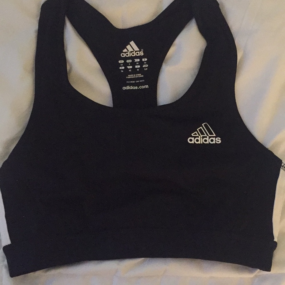 Black Adidas sports bra